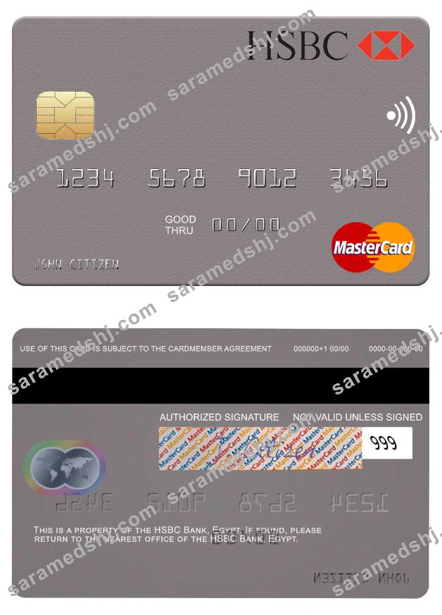Egypt HSBC Bank mastercard